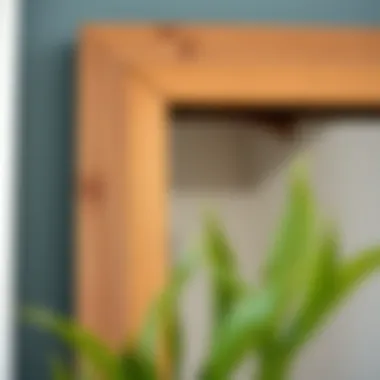 Rustic Frame Made from Reclaimed Wood Close-up of a rustic 15 x 30 picture frame made from reclaimed wood, emphasizing texture and craftsmanship