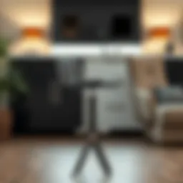 Elegant adjustable bar stool with a contemporary design