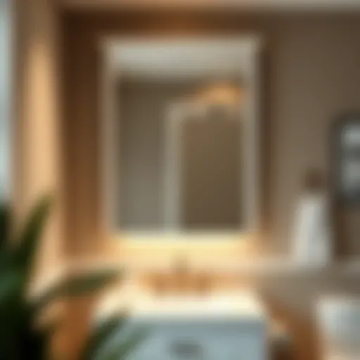 Elegant built-in medicine cabinet with a minimalist design.