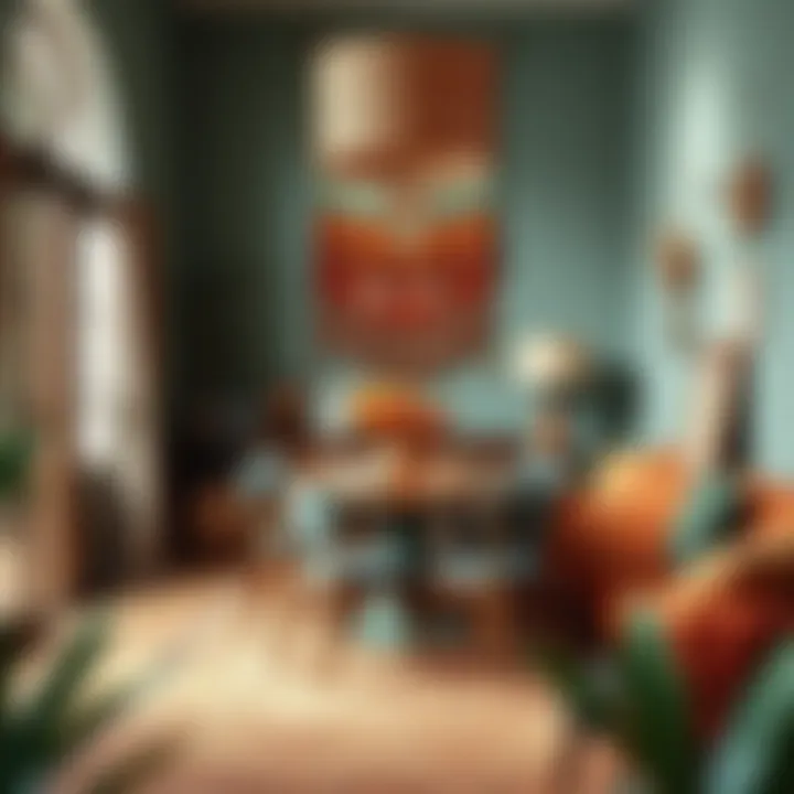 Warm color palette creating a cozy atmosphere