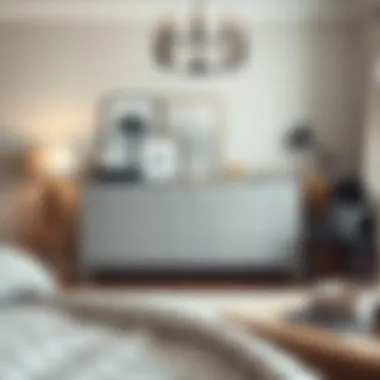 Brimnes Dresser Complementing Modern Bedroom Decor Brimnes dresser in a bedroom, complementing modern decor