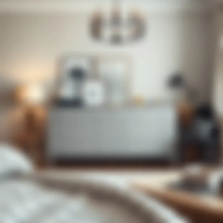 Brimnes Dresser Complementing Modern Bedroom Decor Brimnes dresser in a bedroom, complementing modern decor