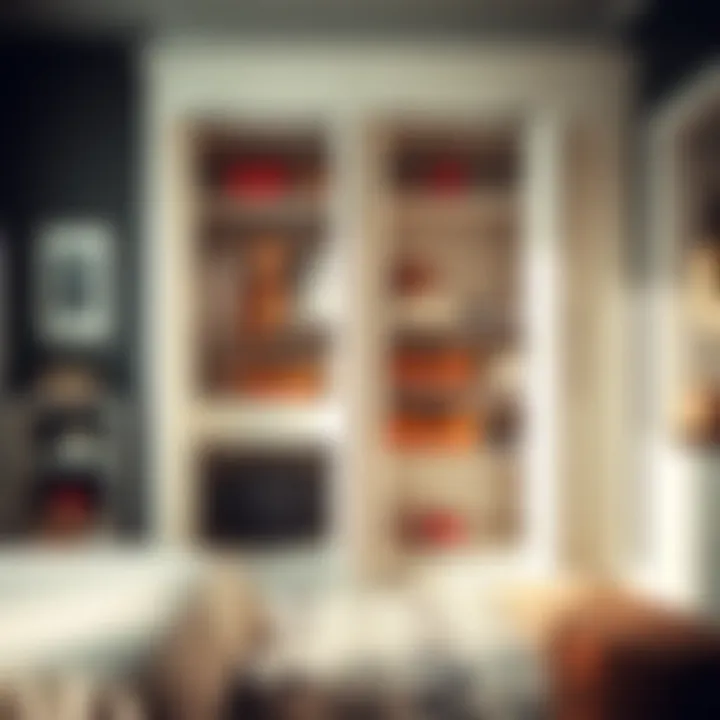 Custom-built wardrobe showcasing organization for toys