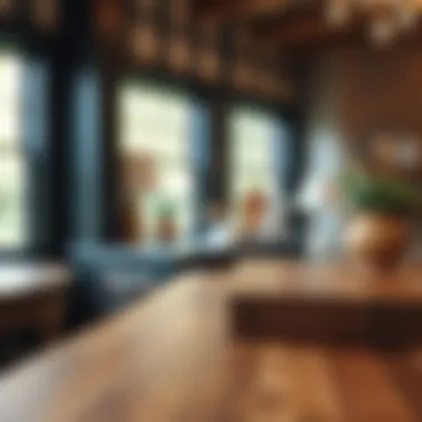 Detail of Butcher Block Craftsmanship Close-up of a beautifully crafted butcher block surface