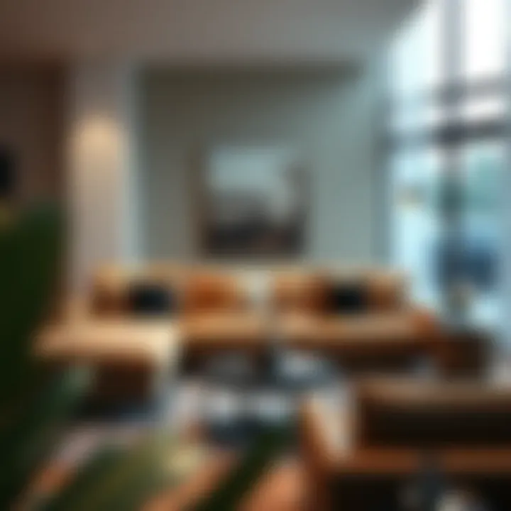 An Elegant Living Room with Futon Cushions Elegant living room featuring futon cushions