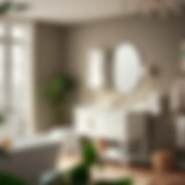 Installation process of a compact white bathroom vanity