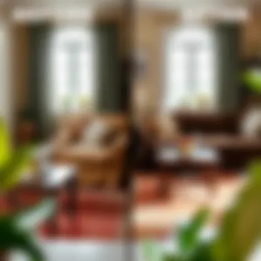 Transformation with Two-Piece Slip Covers Before and after showcasing the transformation using two-piece slip covers