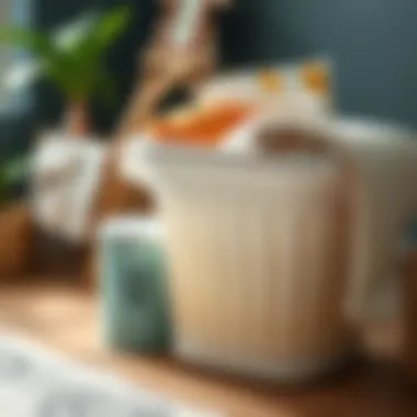 Eco-Friendly Collapsible Laundry Basket Materials Eco-friendly materials used in collapsible laundry baskets showcased creatively