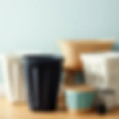 Variety of Collapsible Laundry Basket Types Different types of collapsible laundry baskets arranged for comparison