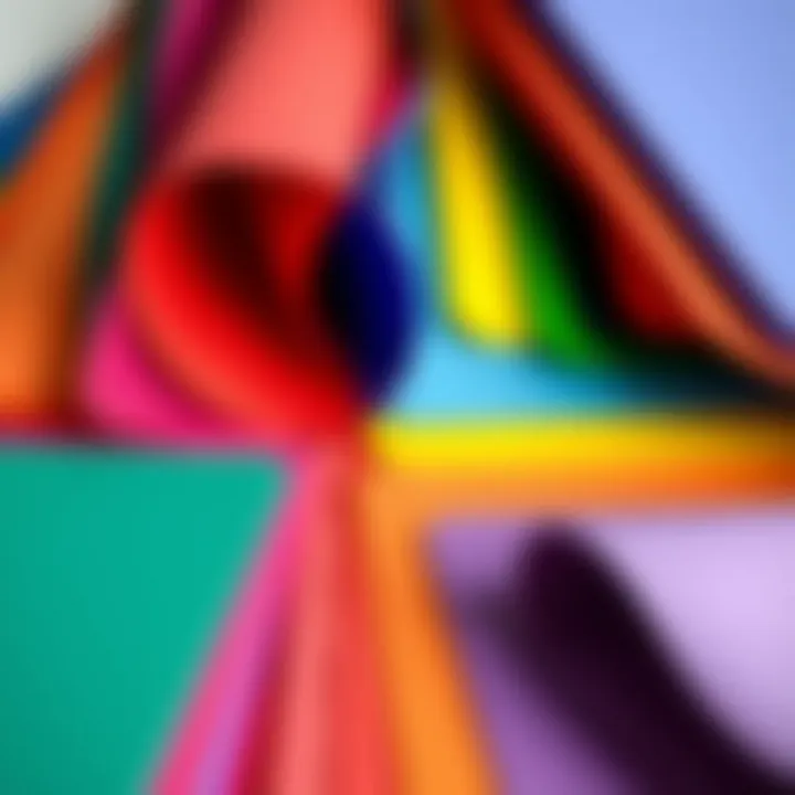 An assortment of colorful silicone cutting mats arranged artistically