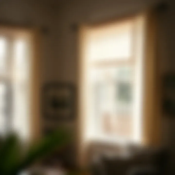 Elegant window treatment held by a tension rod