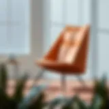 Stylish modern chair with unique geometric design