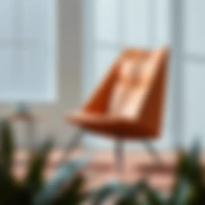 Stylish modern chair with unique geometric design