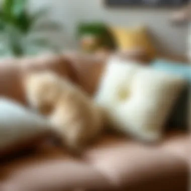 Variety of Cushion Stuffing Options Different types of cushion stuffing materials