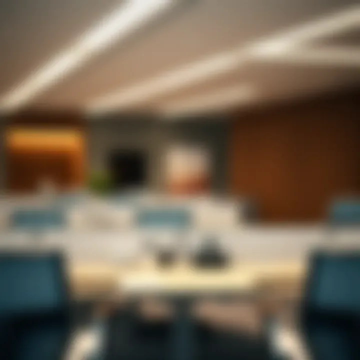 Aesthetic design of desk partitions enhancing workspace decor