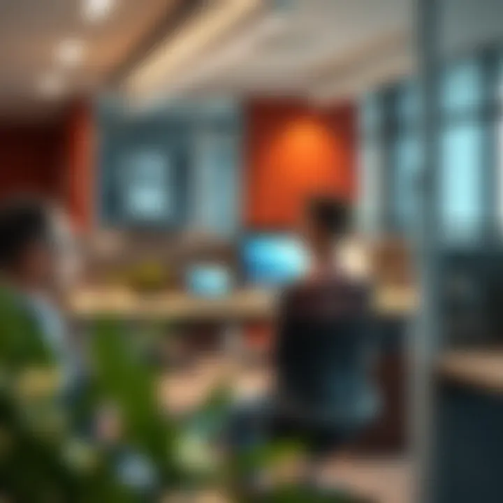 Ergonomically designed desk partitions supporting employee health