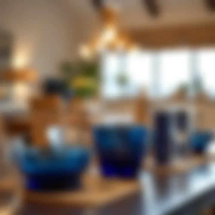 Stylish glass dinnerware set with modern design