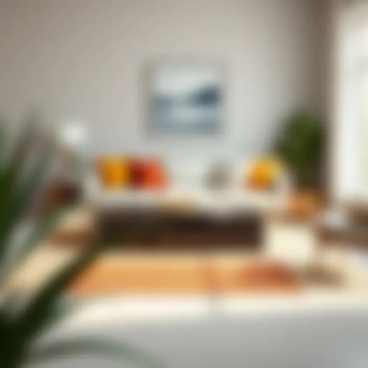 Stylish Placement in Modern Living Room Stylish door mat runners placed in a modern living room