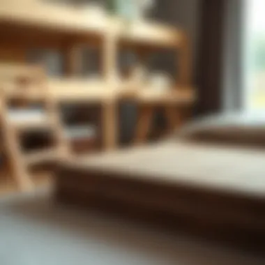 Durable Materials for Loft Bed Construction Close-up of materials used in double loft bed construction