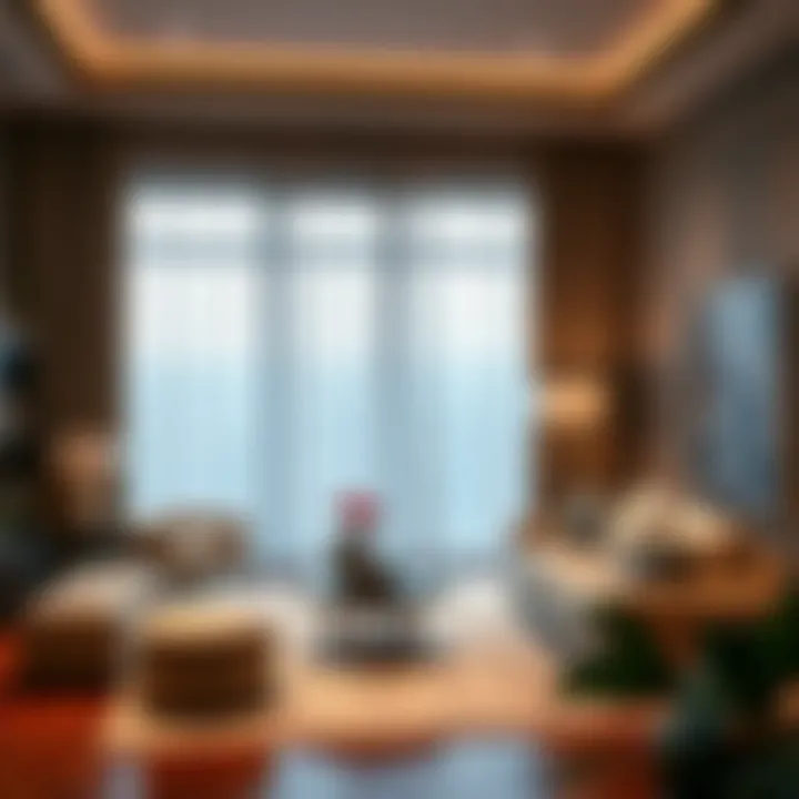 Elegant Living Room with Eclipse Blackout Curtains Elegant living room showcasing 95-inch eclipse blackout curtains