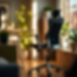 A modern ergonomic desk chair with adjustable features