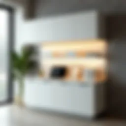 Modern office cabinet showcasing sleek design