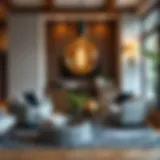 Elegant 15w Edison bulb showcased in a contemporary living room