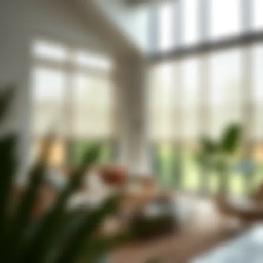 Elegant Installation of Roller Shades Elegant installation of roller shades in a modern living space