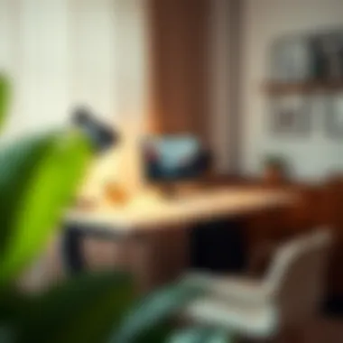 A sit-stand desk showcasing ergonomic design features