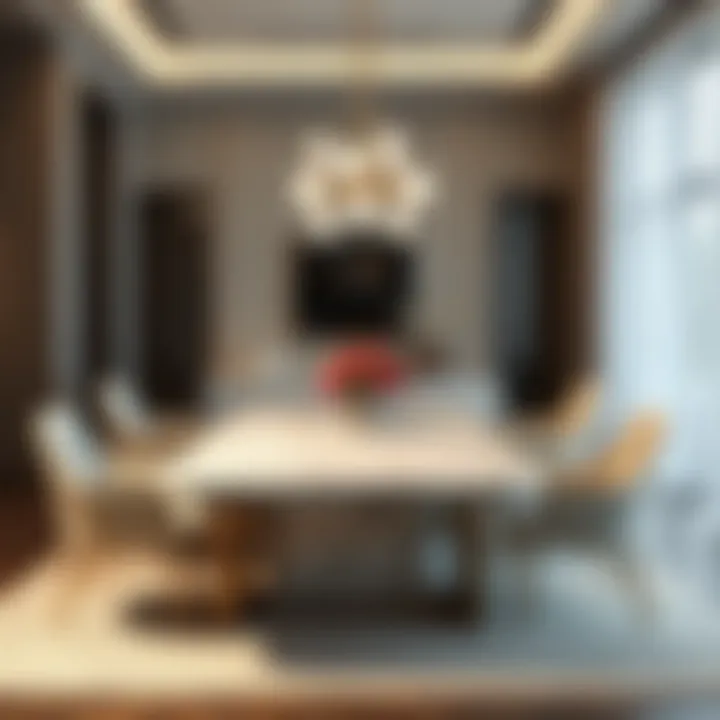 Luxurious Marble Table Set Luxurious marble table set in a modern dining room