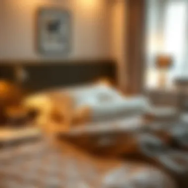 Cozy Bedroom with Arm-Supporting Pillow A cozy bedroom setting featuring the arm-supporting pillow in use