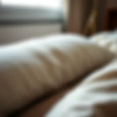 Materials of the Arm-Supporting Pillow Close-up of materials used in the construction of the arm-supporting pillow