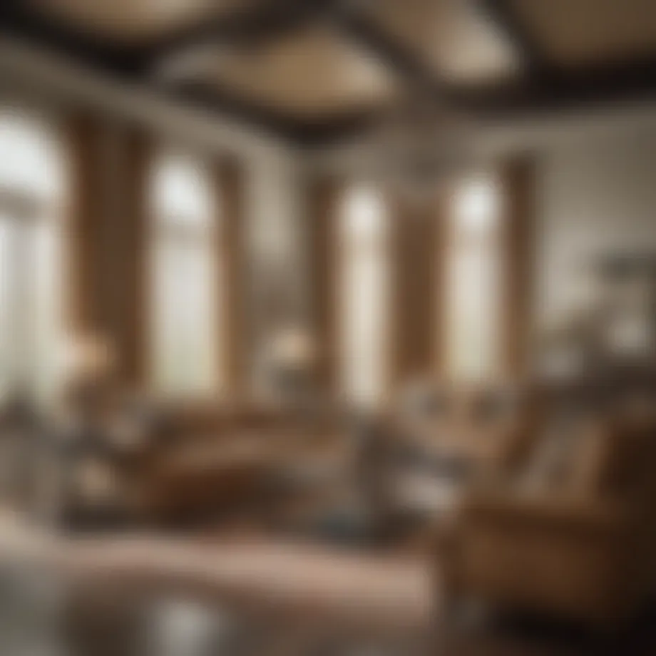 Stunning Ashley Furniture showroom interior showcasing elegant living room setups.