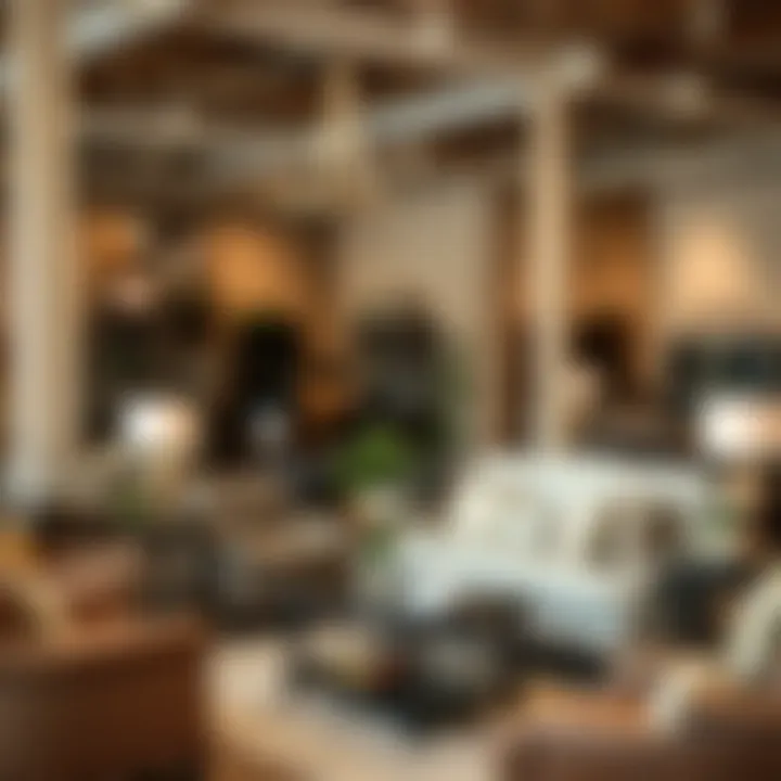 Wide Array of Ashley Furniture Selections in Showroom Diverse range of Ashley Furniture products displayed in a showroom