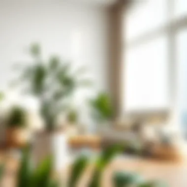 Contemporary Minimalist Planter Modern minimalist planter design in a bright living room