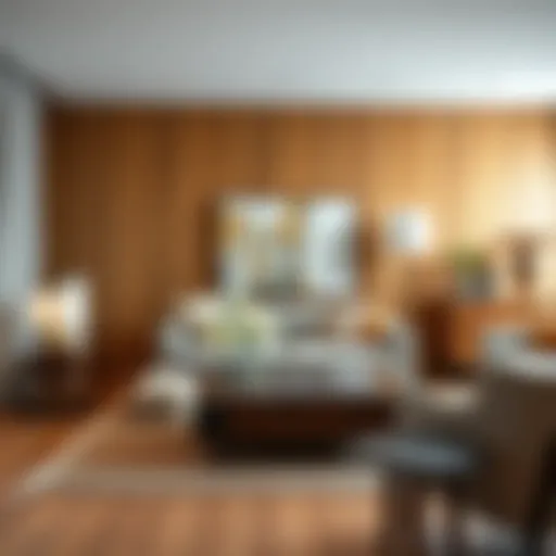 Elegant display of fine wood furniture in a modern living space