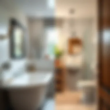 Transformative Bathroom Renovation Example Before and after bathroom renovation visuals