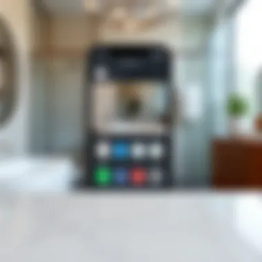 Intuitive App Interface for Bathroom Remodeling User-friendly interface of a remodeling app