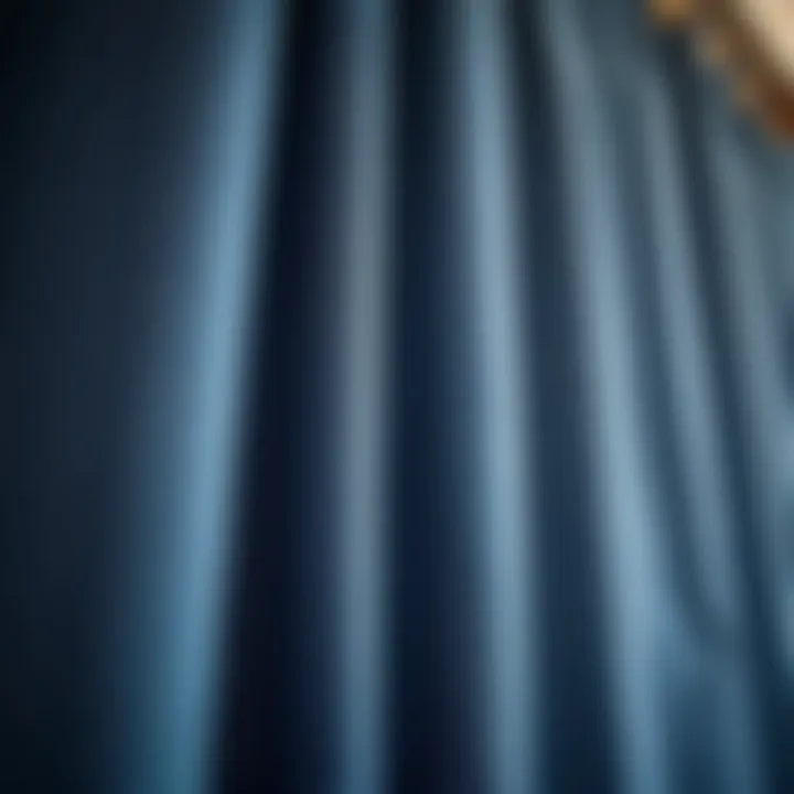 Material Insights of Thermal Insulated Curtains Close-up of fabric showcasing thermal insulation properties