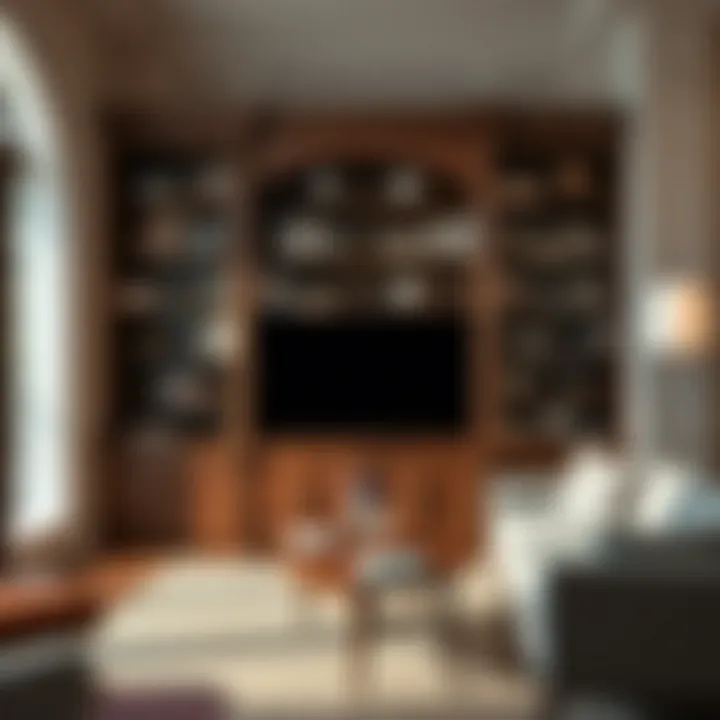 Elegant Bookshelf Design with Intricate Woodwork Elegant bookshelf design showcasing intricate woodwork