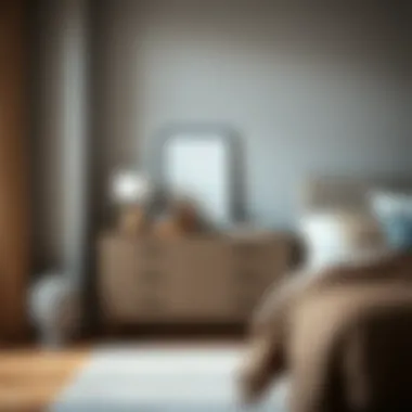 Modern Minimalist Chest of Drawers Modern minimalist chest of drawers in a stylish bedroom