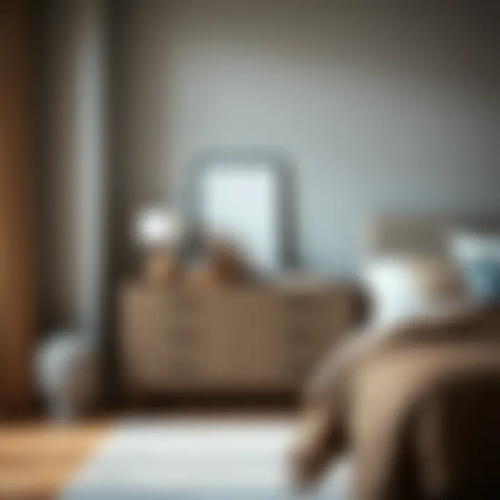 Modern Minimalist Chest of Drawers Modern minimalist chest of drawers in a stylish bedroom