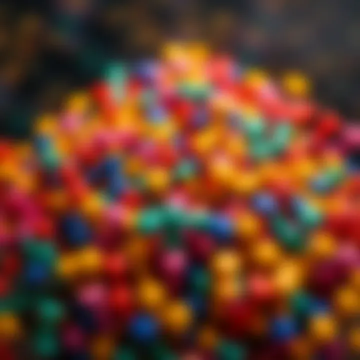Aesthetic Pushpins Display Aesthetic collection of colorful pushpins arranged creatively.