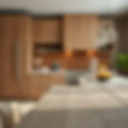 Elegant kitchen laminate designs showcasing diverse textures and colors