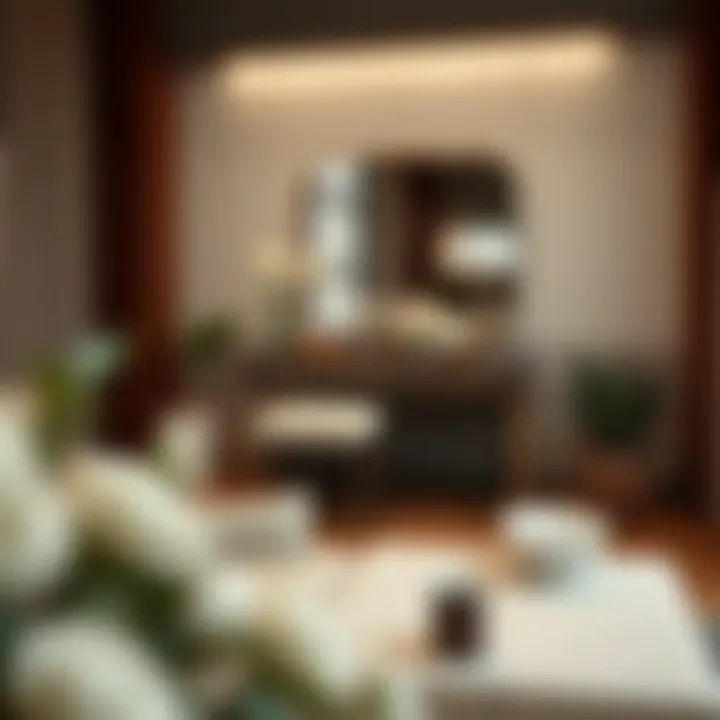 Modern Elegance in Dressing Table Seating Elegant dressing table seater in a modern interior