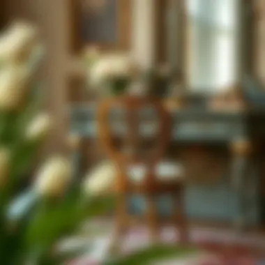 Timeless Charm of Vintage Dressing Table Seating Vintage dressing table chair with intricate designs