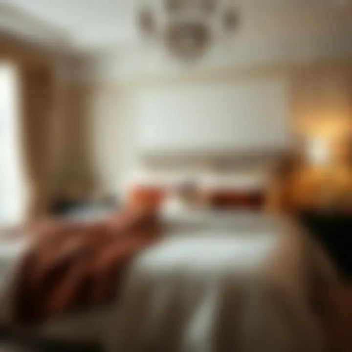 Elegant Bedroom Ambiance Elegant bedroom ambiance created by coordinated quilt and sheet sets
