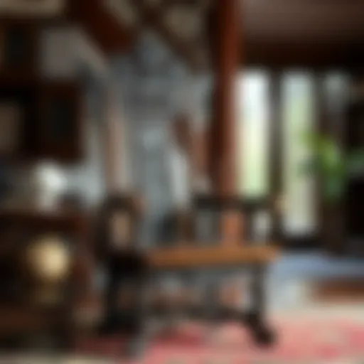 Intricate Craftsmanship in Traditional Chairs A beautifully crafted traditional wooden chair showcasing intricate carvings.