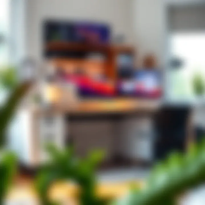 Optimized Home Office Space A well-organized home office showcasing optimal space usage