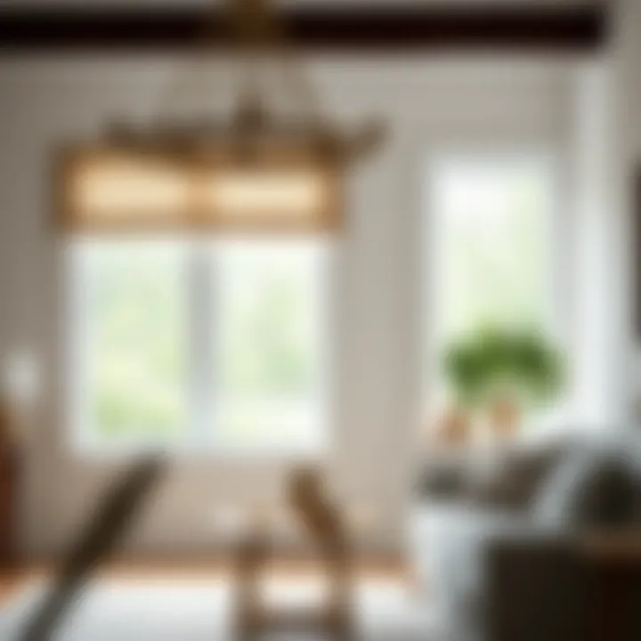 Charming Farmhouse Window Panels Stylish farmhouse window panel in a bright living room